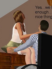 Joining dad in bathroom